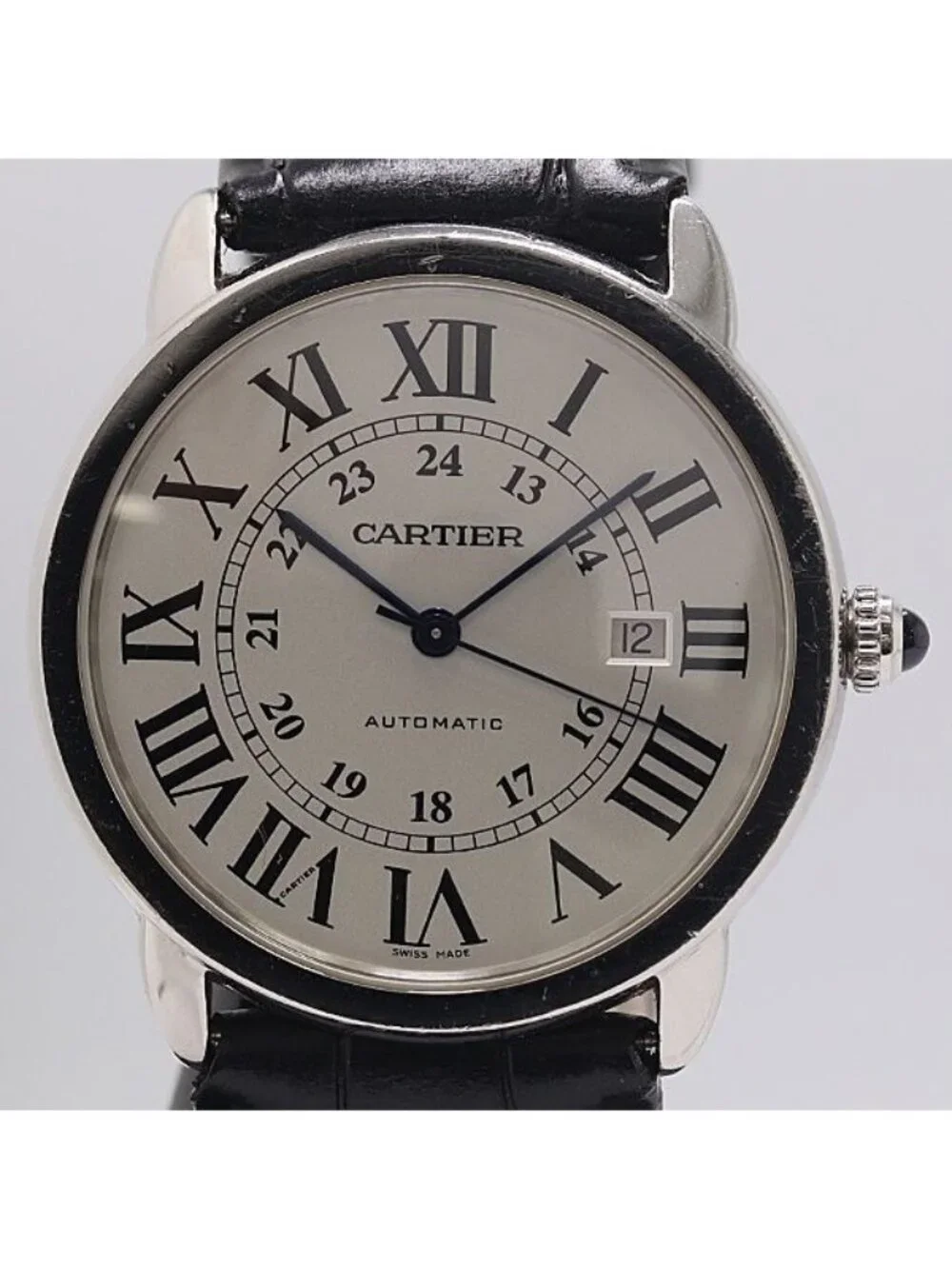 Cartier Hossuke Ronde Solo Automatic Silver Dial Watch